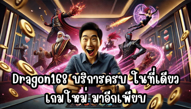 Dragon168 บริการครบ ในที่เดียว ถอนได้ ไม่มีติดเทิร์น เกมใหม่ มาอีกเพียบ